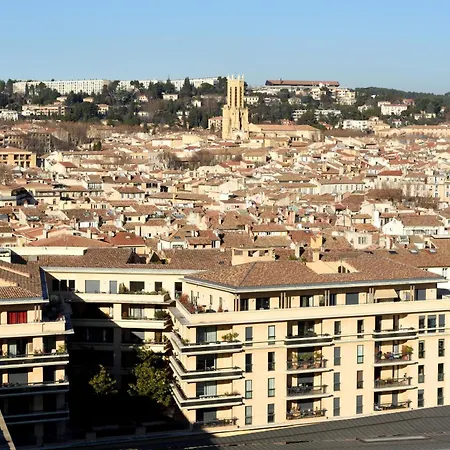 Aix Rooftop Luxe T2 - Hypercentre Rotonde - Terrasse - Vue - Parking Aix-en-Provence